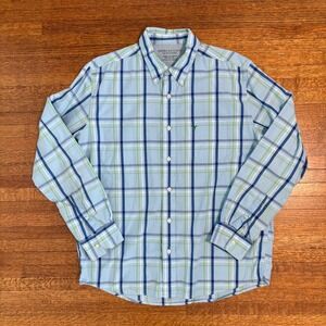 American Eagle Outfitters Mens Large Plaid Button‎ Down Long Sleeve Shirt